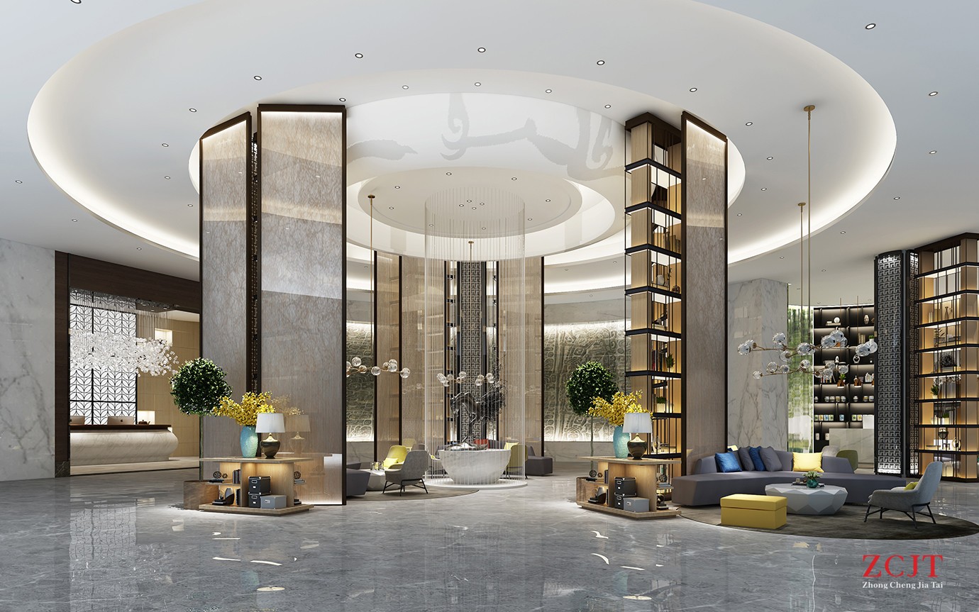 酒店大厅设计、室内空间布局装修