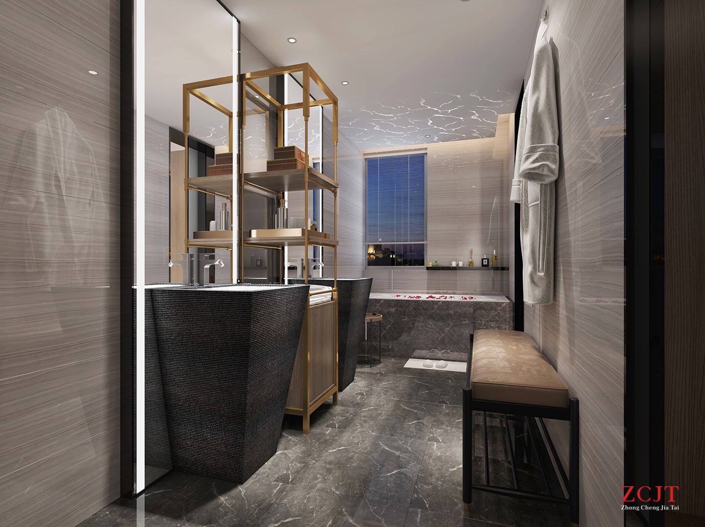 酒店淋浴间设计、室内装修